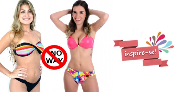 Biquínis com estampas e brilhos vão para a lisa "no way" - Fotos: Reprodução