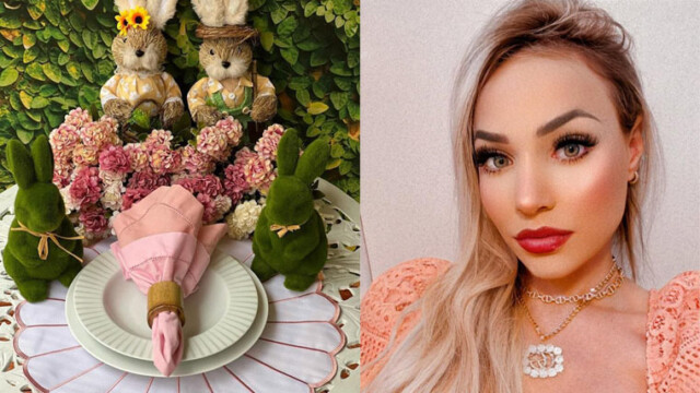 Isabela Alves da Belart Sousplat, posta mesa como receber a Páscoa com charme e elegância