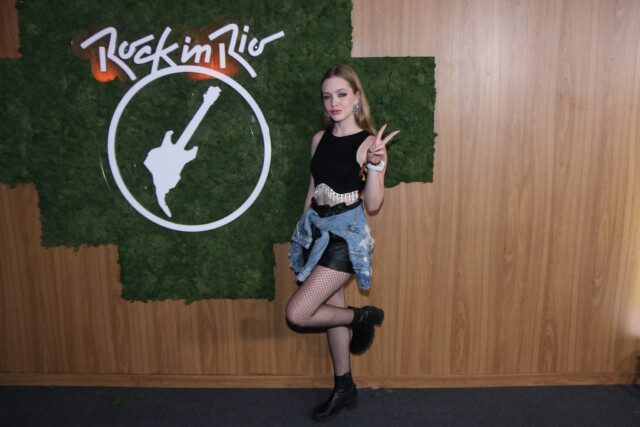 Pietra Quintela curte show do Coldplay no Rock in Rio